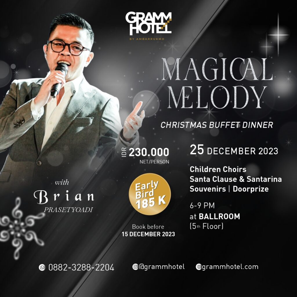 Rayakan Natal dengan Makan Malam Magical Melody di GRAMM Hotel by Ambarrukmo