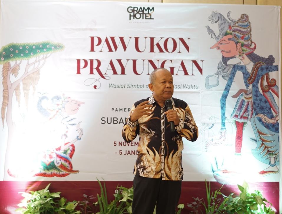 Subandi Giyanto dalam Pembukaan Pameran Pawukon Prayungan