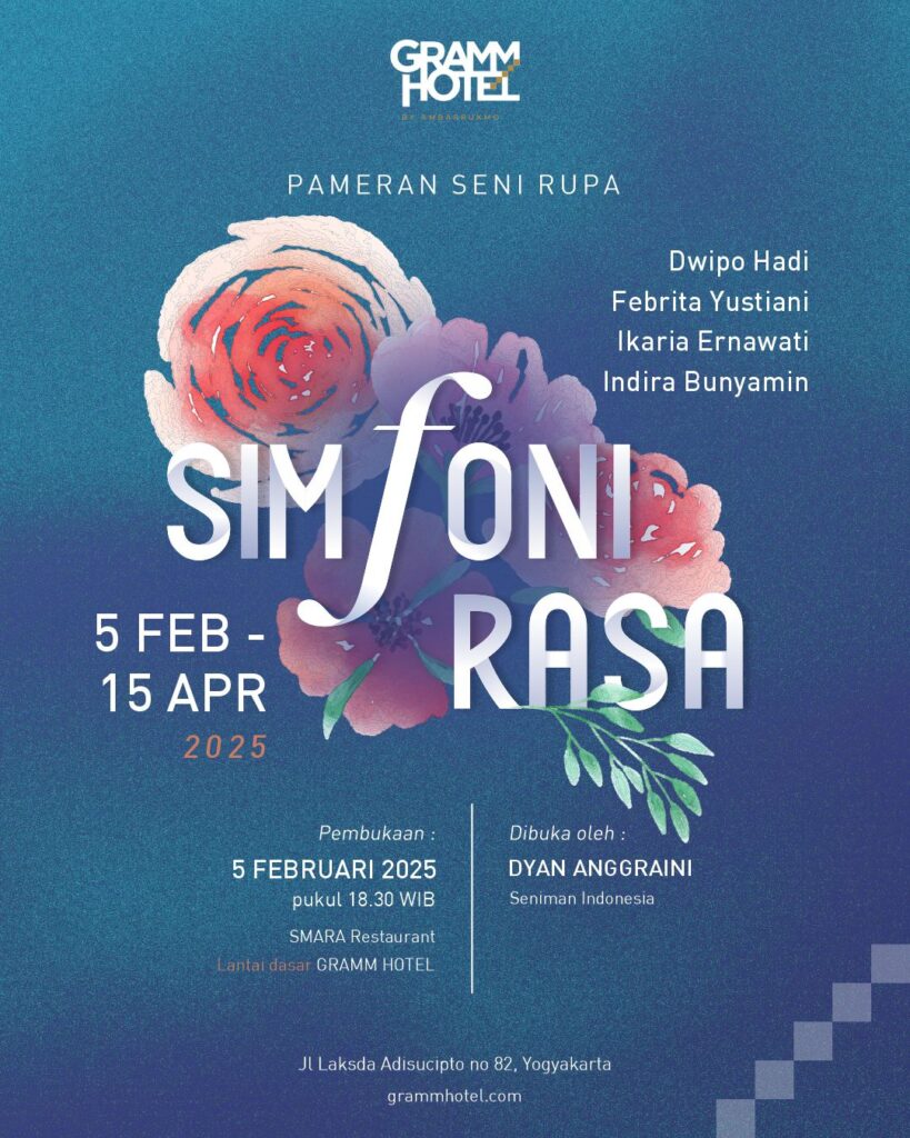 Flyer Pameran Seni Rupa Simfoni Rasa GRAMM HOTEL by Ambarrukmo