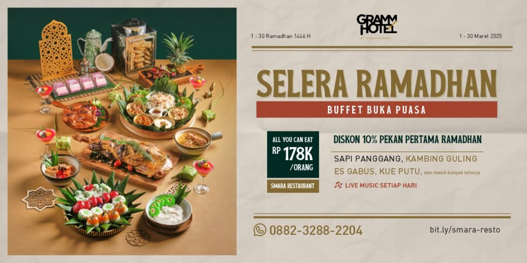 Paket Buka Puasa Bersama Ramadhan di Yogyakarta - GRAMM HOTEL by Ambarrukmo