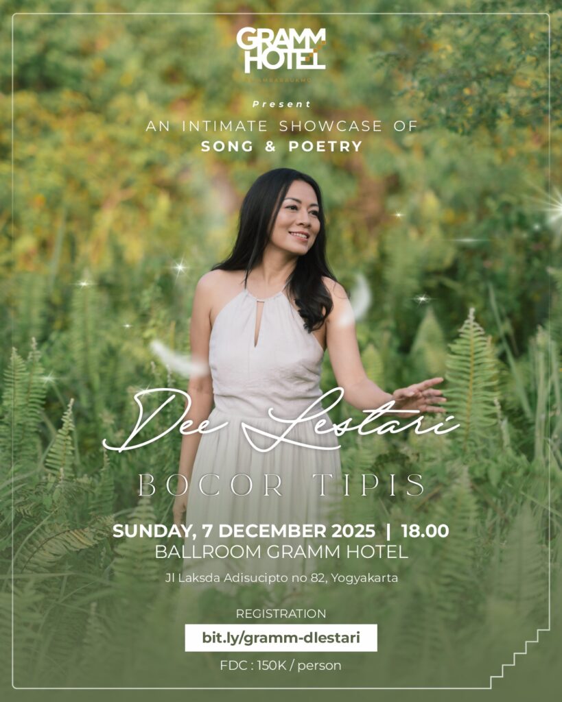 Dee Lestari di GRAMM HOTEL by Ambarrukmo