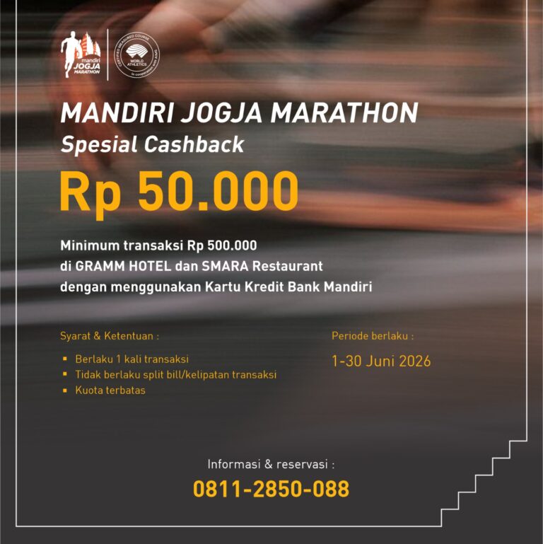 Promo Menginap Special Mandiri Jogja Marathon